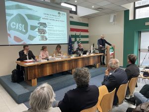 L'incontro di stamane nella sede della Cisl Verona.