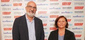 Il presidente di AIV Giovanni Passarella e la direttrice Barbara Massei.