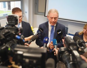 Il ministro Adolfo Urso intervenuto lo scorso 10 febbraio in Camera di Commercio a Verona.