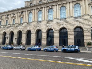 Palazzo della Gran Guardia stamattina presto.