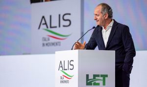 Luca Zaia sul palco di LET Expo 2024.