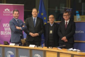 Vinitaly 2024. Da sx Borchia, Bricolo, De Castro e Danese (Ennevi Foto)