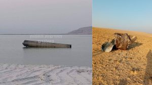 Parti di missili iraniani caduti o intercettati nel nord di Israele. Fonte: @sentdefender su X