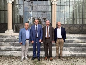 da Sinistra - Sante Bressan, Presidente Fondazione di Comunità Vicentina per la qualità di Vita QuVi, Francesco Profumo Presidente della Fondazione Bruno Kessler, Luigi Bobba Presidente di Terzjus, Giovanni Mantovani Presidente della Fondazione della Comunità Veronese