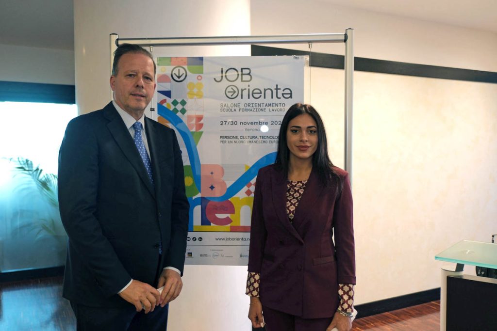 Presentazione Job&Orienta 2024 - Federico Bricolo e Valeria Mantovan - Foto Ennevi